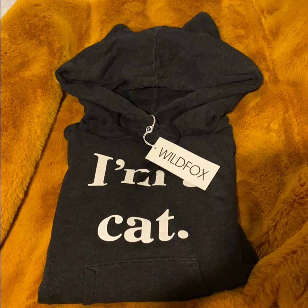 Wildfox “I’m A Cat” Halloween hoodie/ sweatshirt